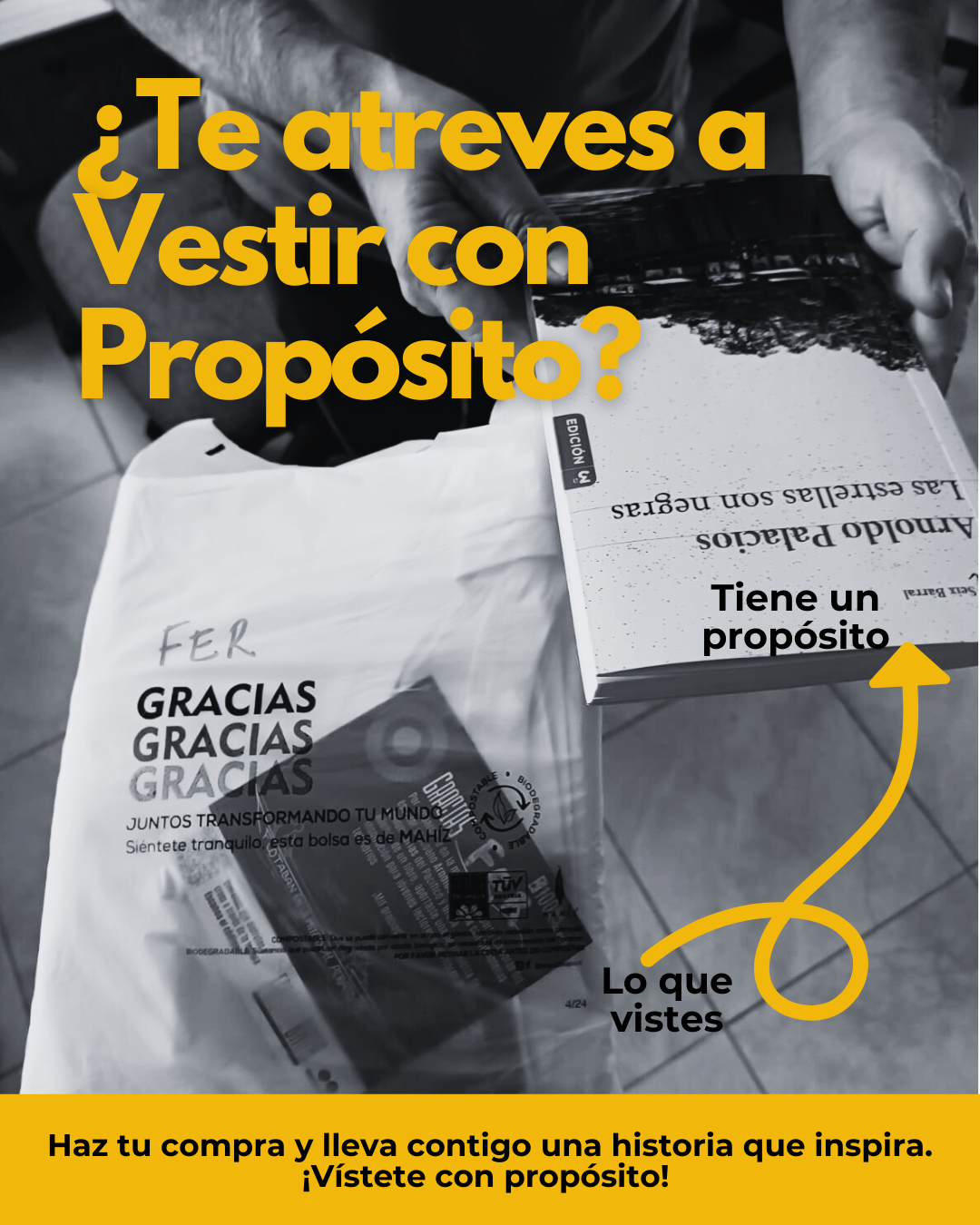 Cada ves que compras una camiseta aportarás a un proyecto comunitario