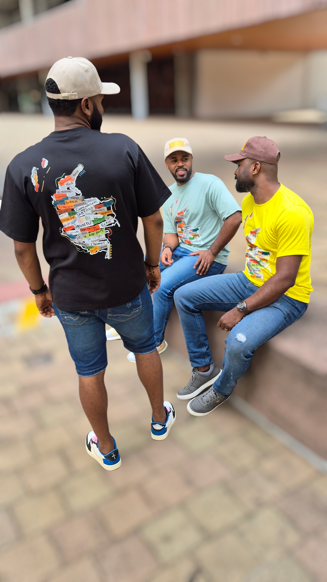 Mapa Colombia - Afrombia | Camiseta básica unisex