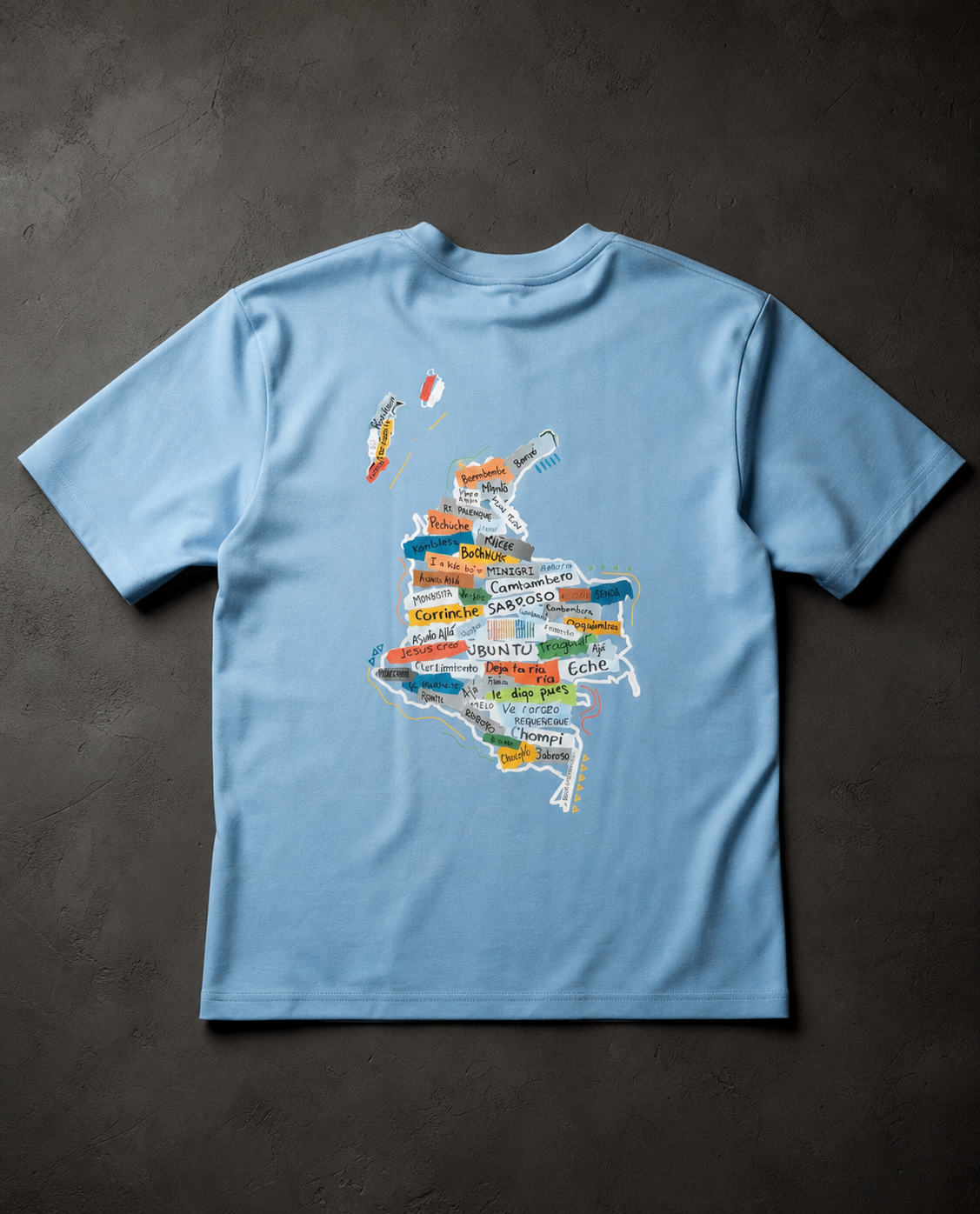 Mapa Colombia - Afrombia | Camiseta Oversized unisex