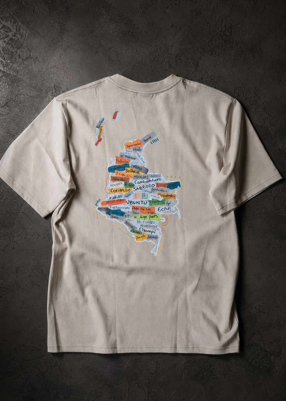 Mapa Colombia - Afrombia | Camiseta Oversized unisex