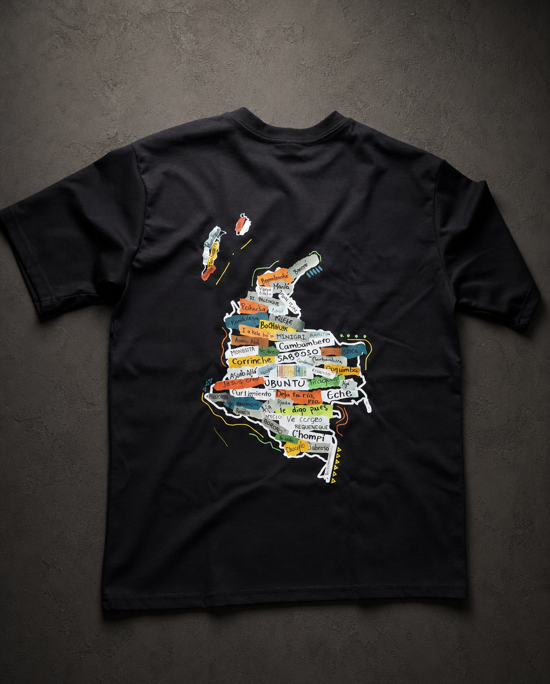 Mapa Colombia - Afrombia | Camiseta Oversized unisex