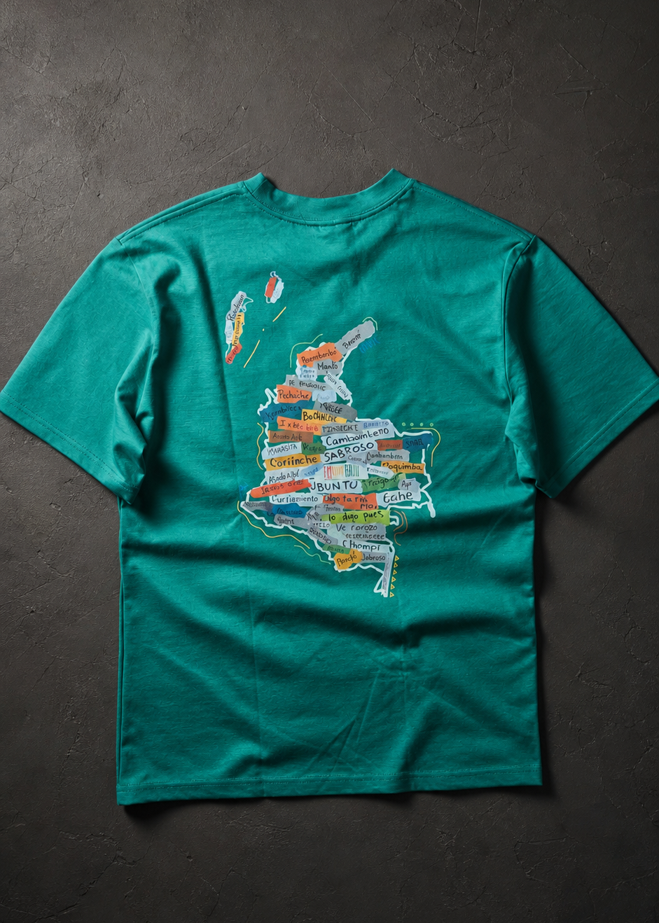 Mapa Colombia - Afrombia | Camiseta Oversized unisex