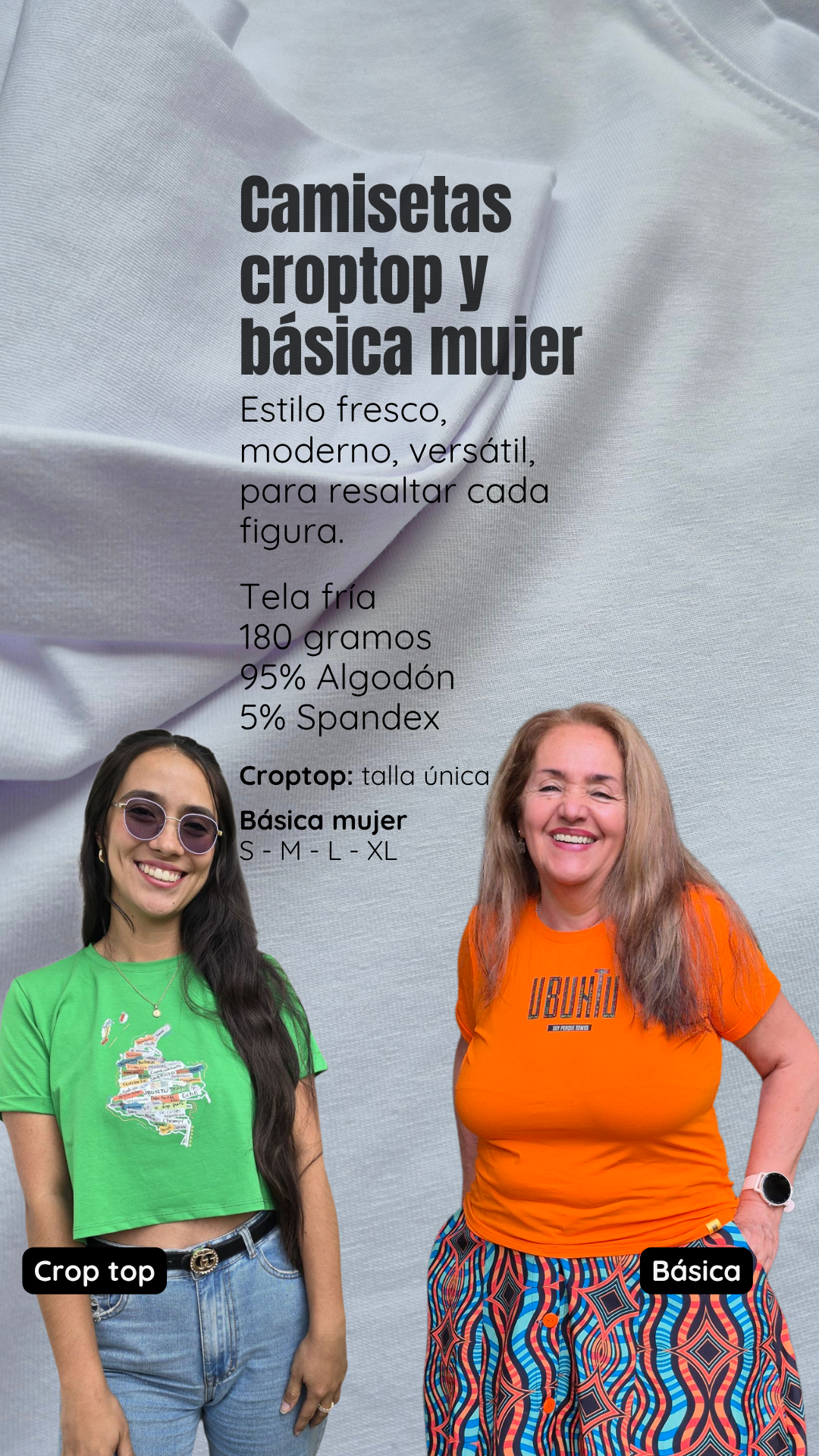 Camiseta Detrás del Viche | Croptop y básica para mujer