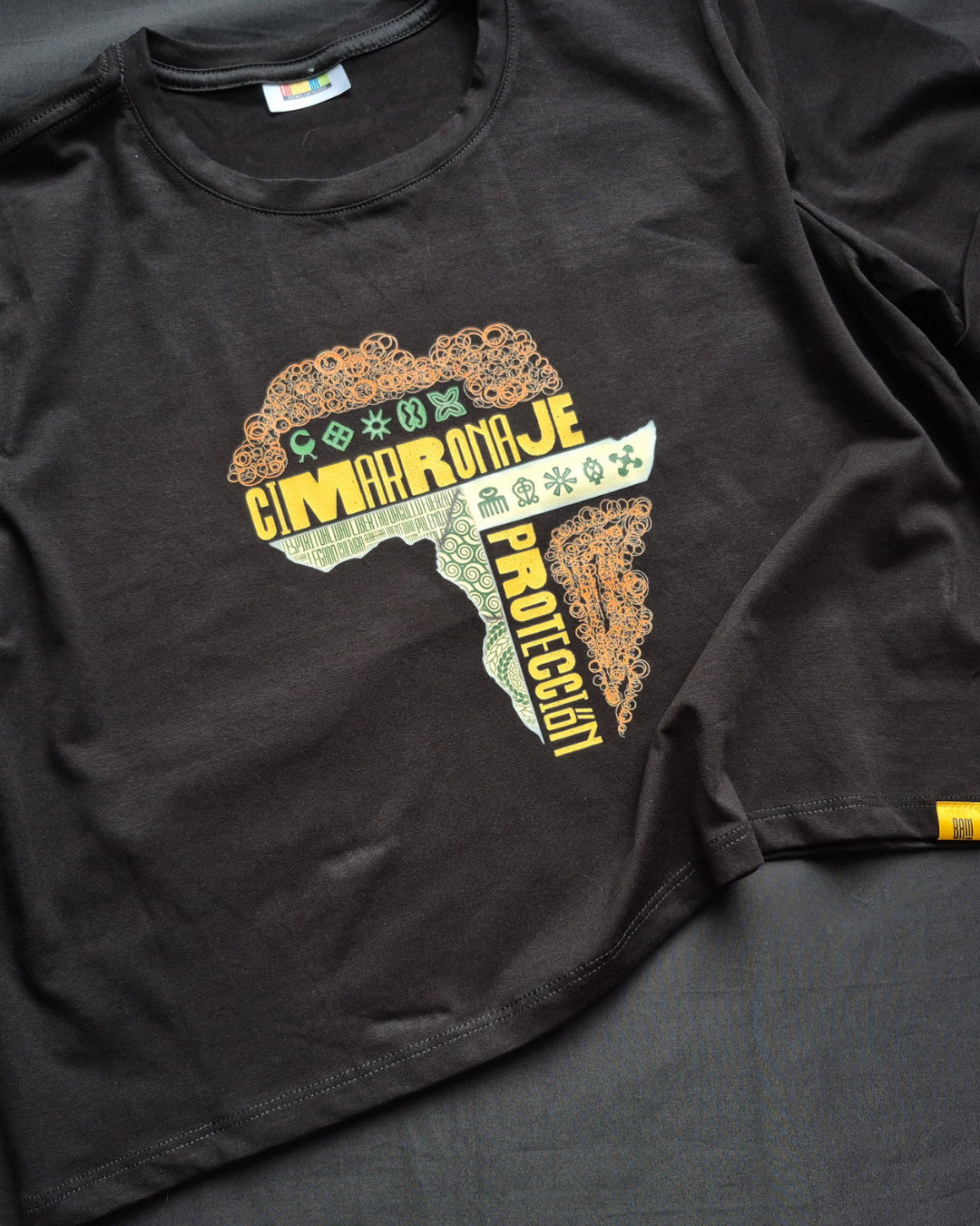 Camiseta Cimarronaje | mapa de África |  Básica y croptop para mujer