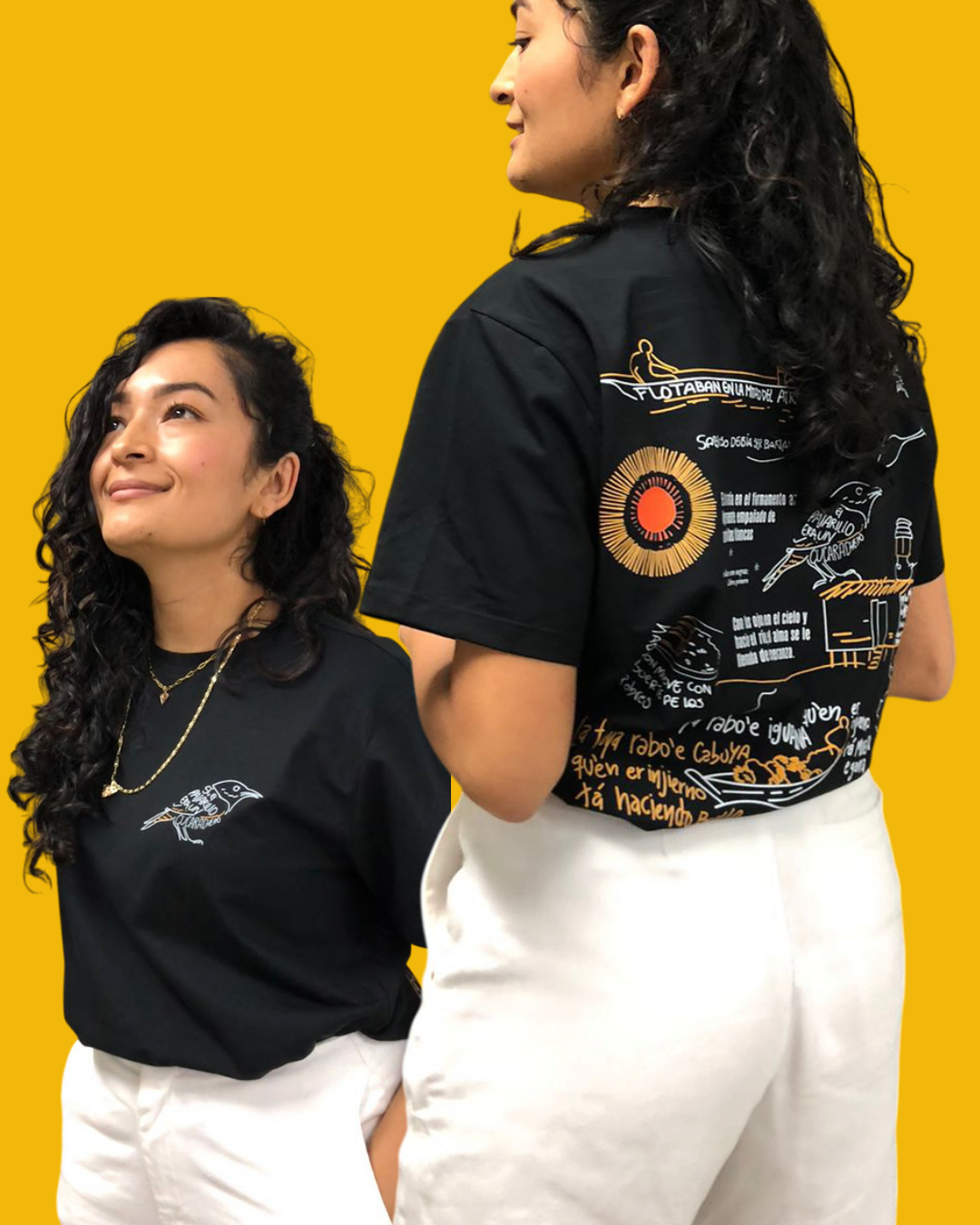 camiseta básica color negro