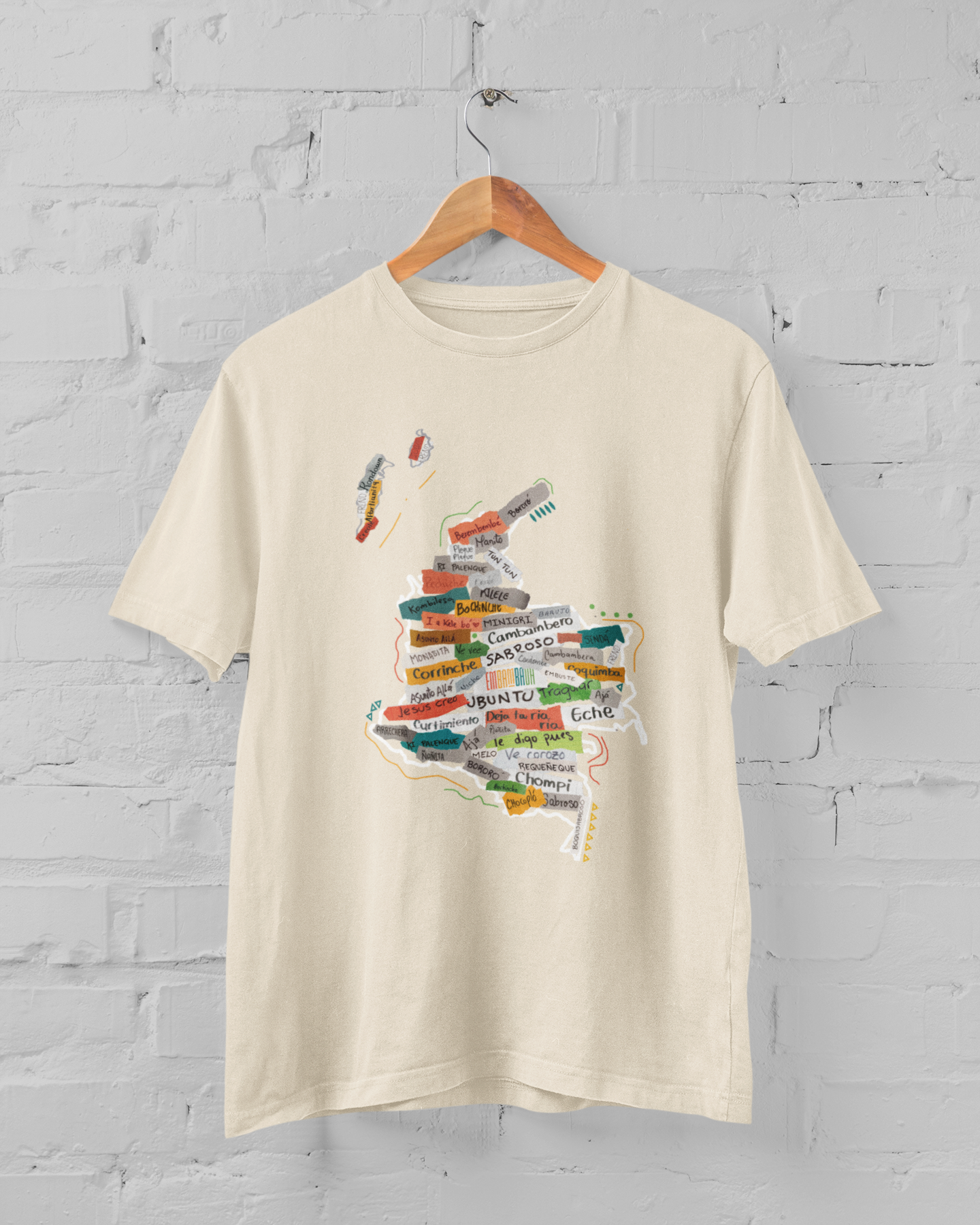 Mapa Colombia - Afrombia | Camiseta básica unisex