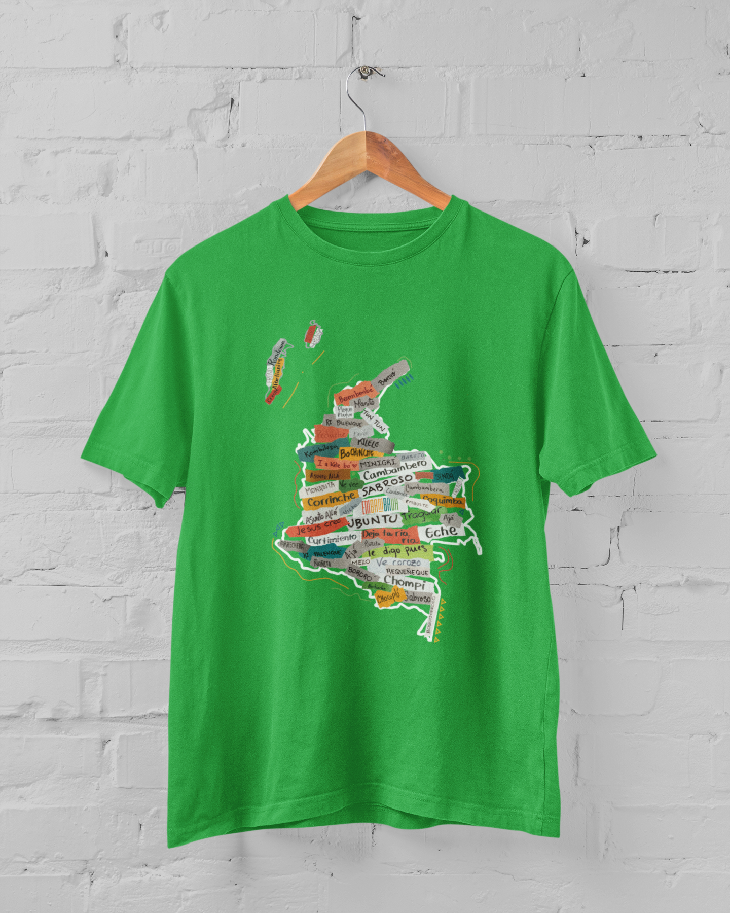 Mapa Colombia - Afrombia | Camiseta básica unisex