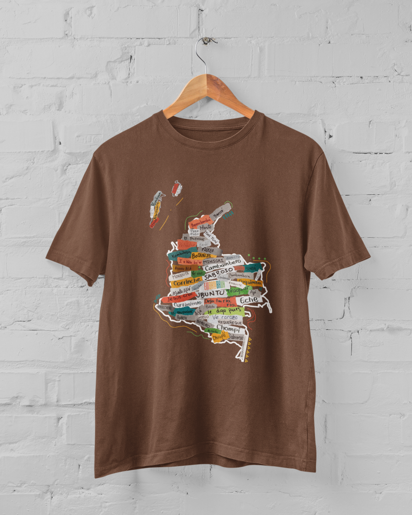 Mapa Colombia - Afrombia | Camiseta básica unisex