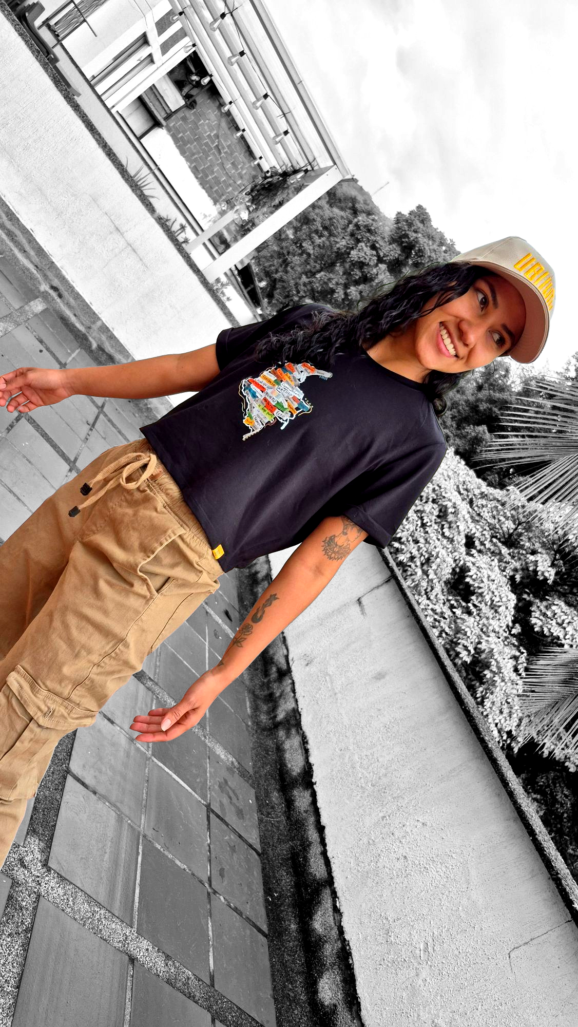 Mapa Colombia | Camiseta croptop