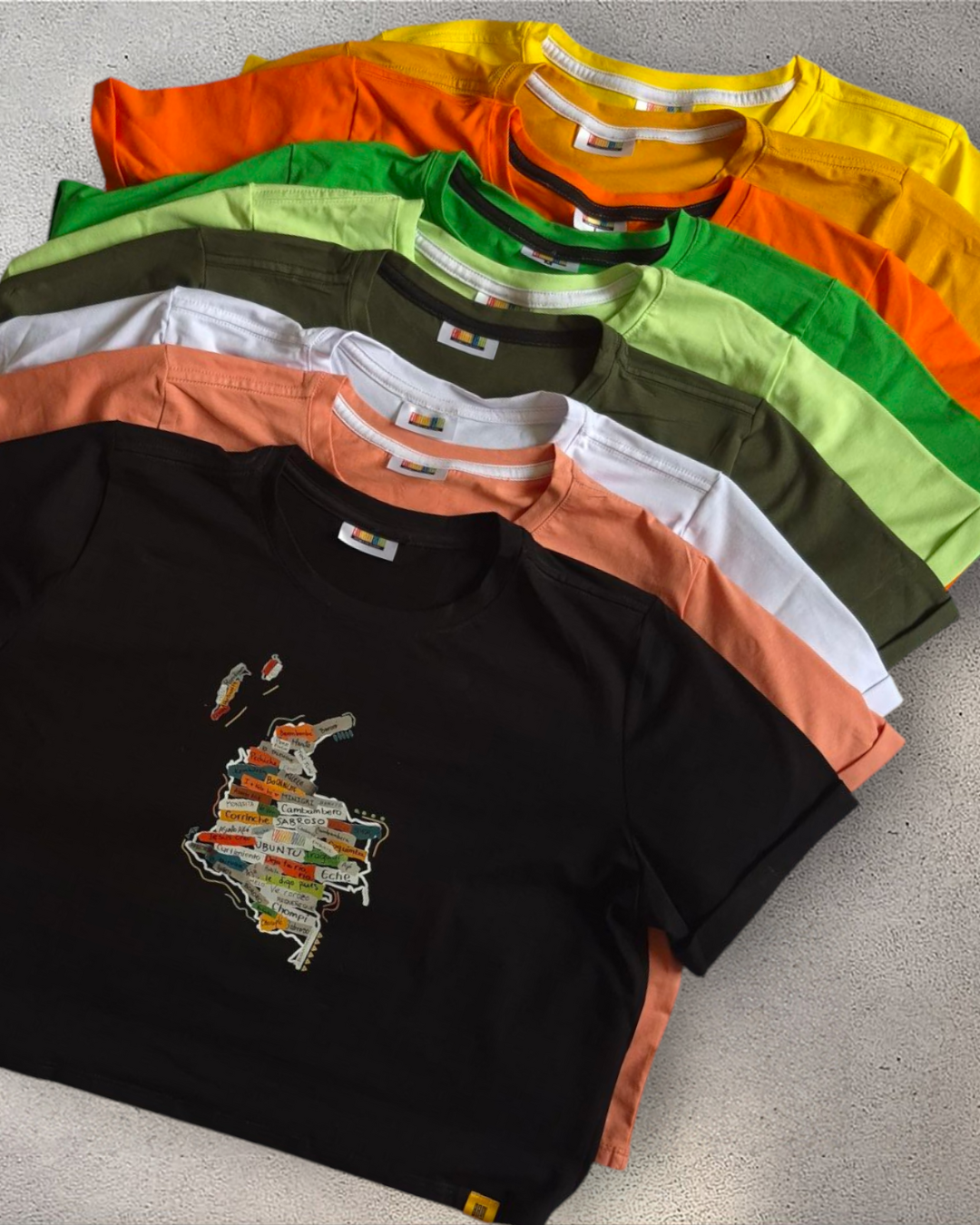 Mapa Colombia | Camiseta croptop